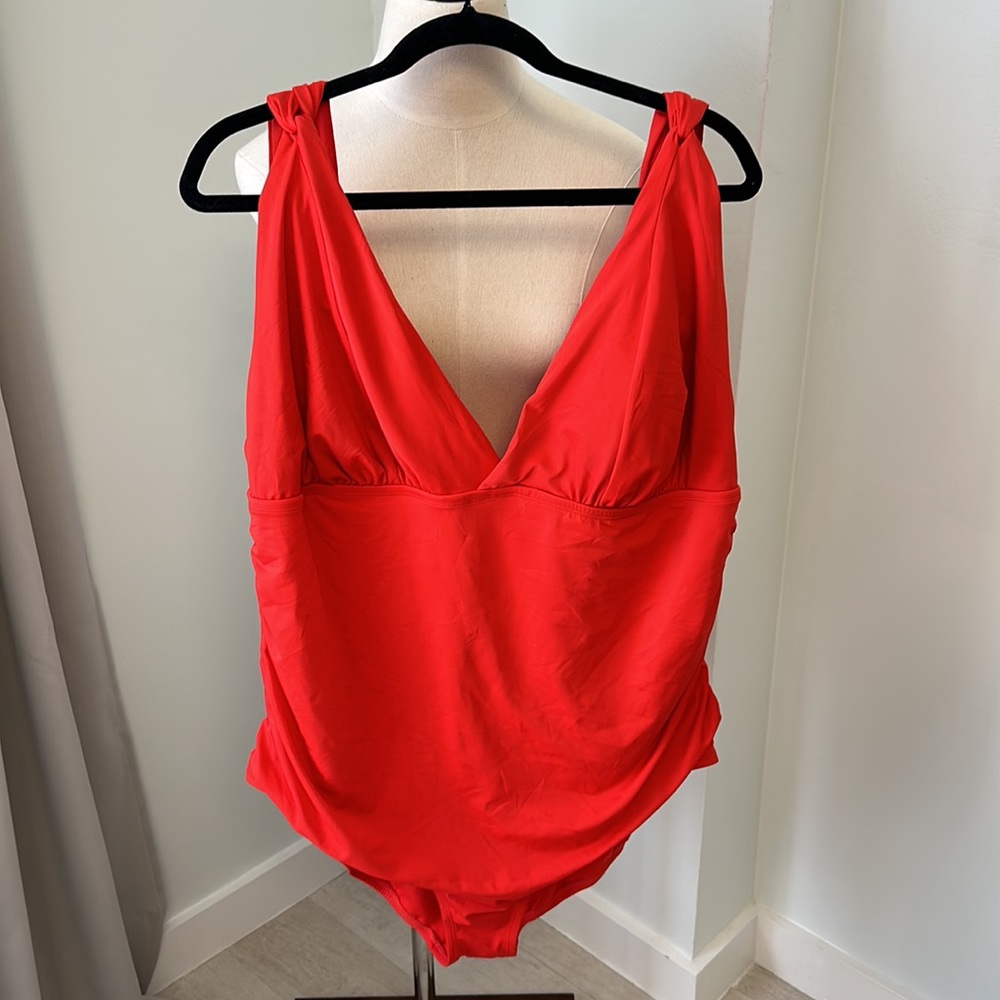 💐 3 for $15 Time and  true bathing suit size 3X  red